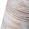 Uniquewise Modern Ribbed Trumpet Style Designed Table Vase for Entryway Dining or Living Room, Ceramic White QI004039 - alternate 5